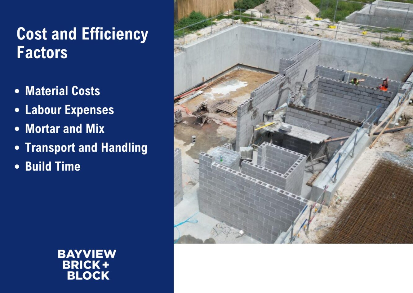 blocklaying vs bricklaying cost and efficiency factors